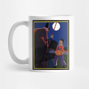 Halloween Witch and Boy Mug